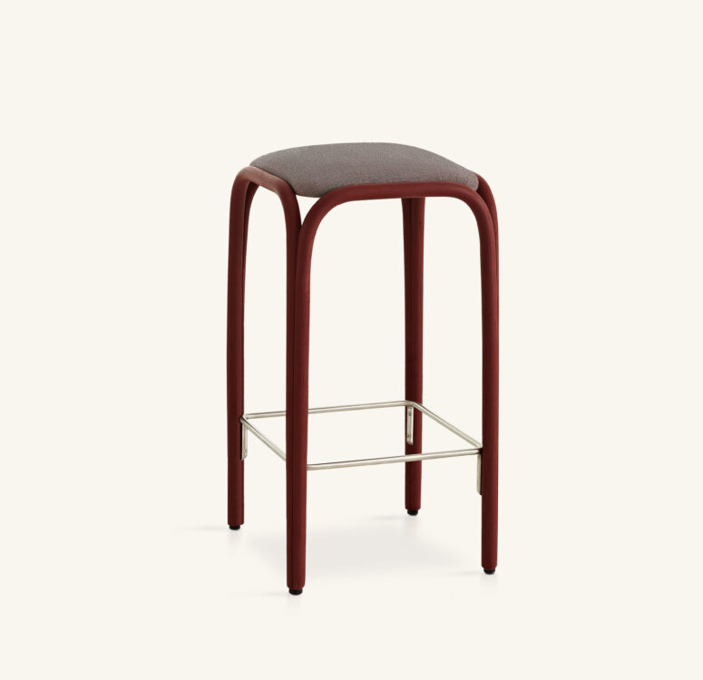 Fontal upholstered high barstool