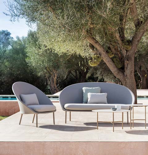 outdoor collection - high quality luxury outdoor and garden furniture - twins sofa