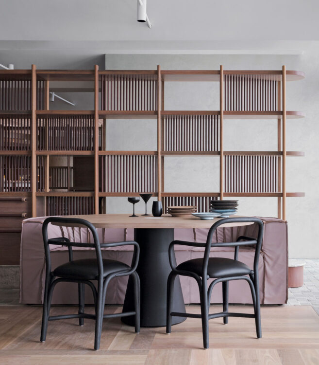 indoor collection - quality rattan, solid wood and steel chairs for interior design - fontal upholstered dining armchair