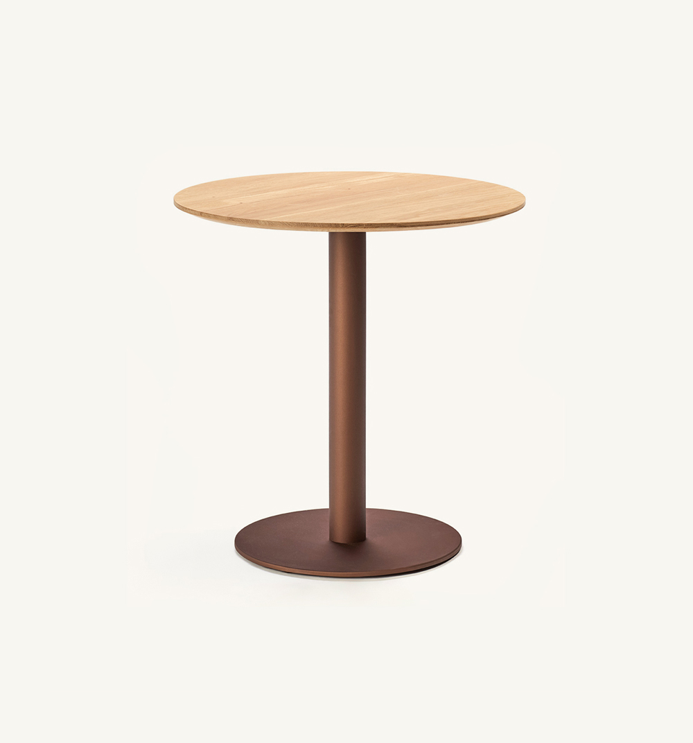 pied de table avec dessus rond flamingo indoor