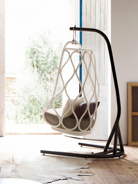 indoor collection - interior design furniture - nautica swing chair with base