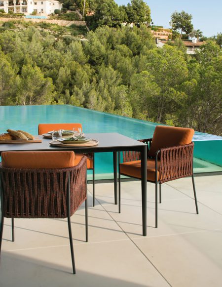outdoor collection - nido hand-woven dining armchair