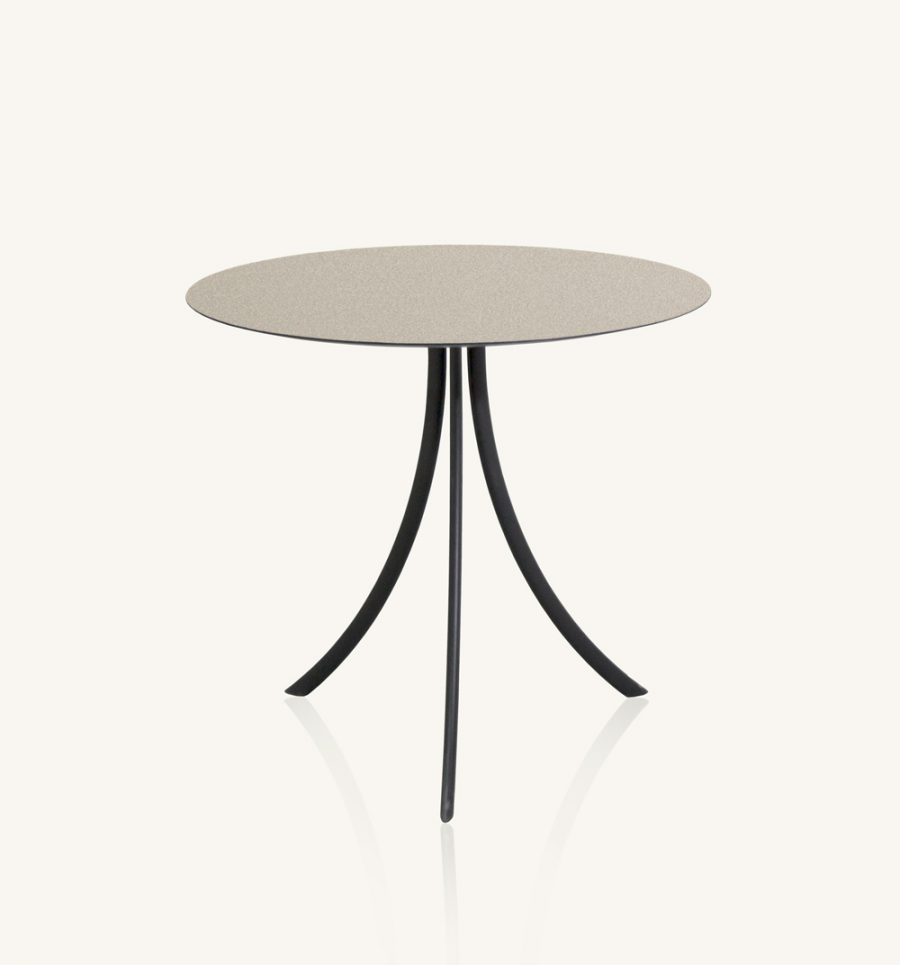 Bistro dining table stand with round top