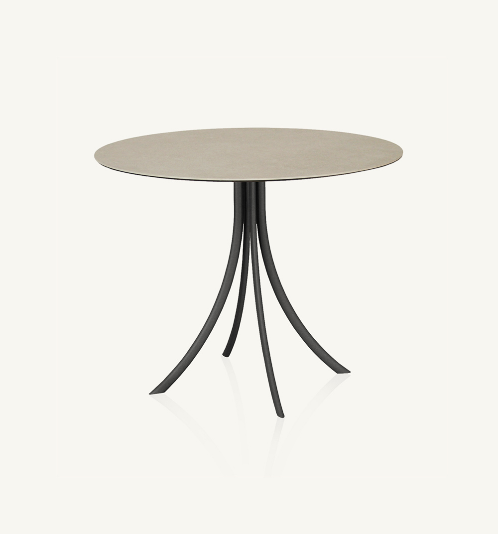 bistro dining table stand with round top