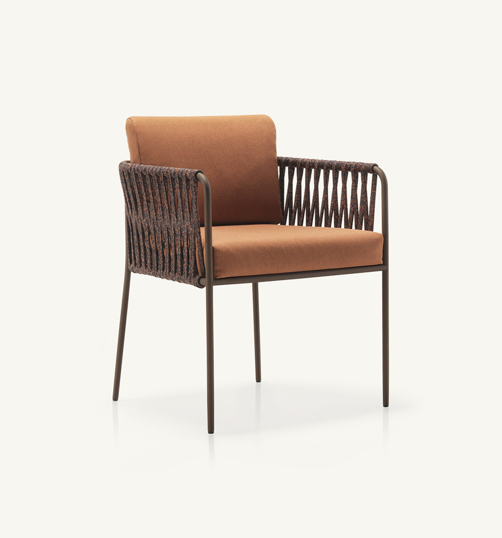 chaises - fauteuil de salle à manger tissé nido