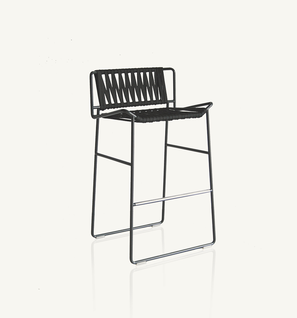 out_line hand-woven barstool