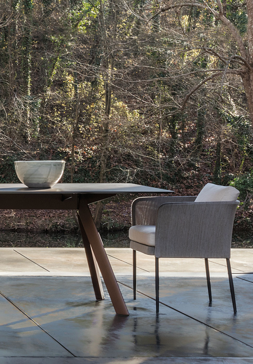 muebles de exterior - mesas - mesa rectangular atrivm outdoor