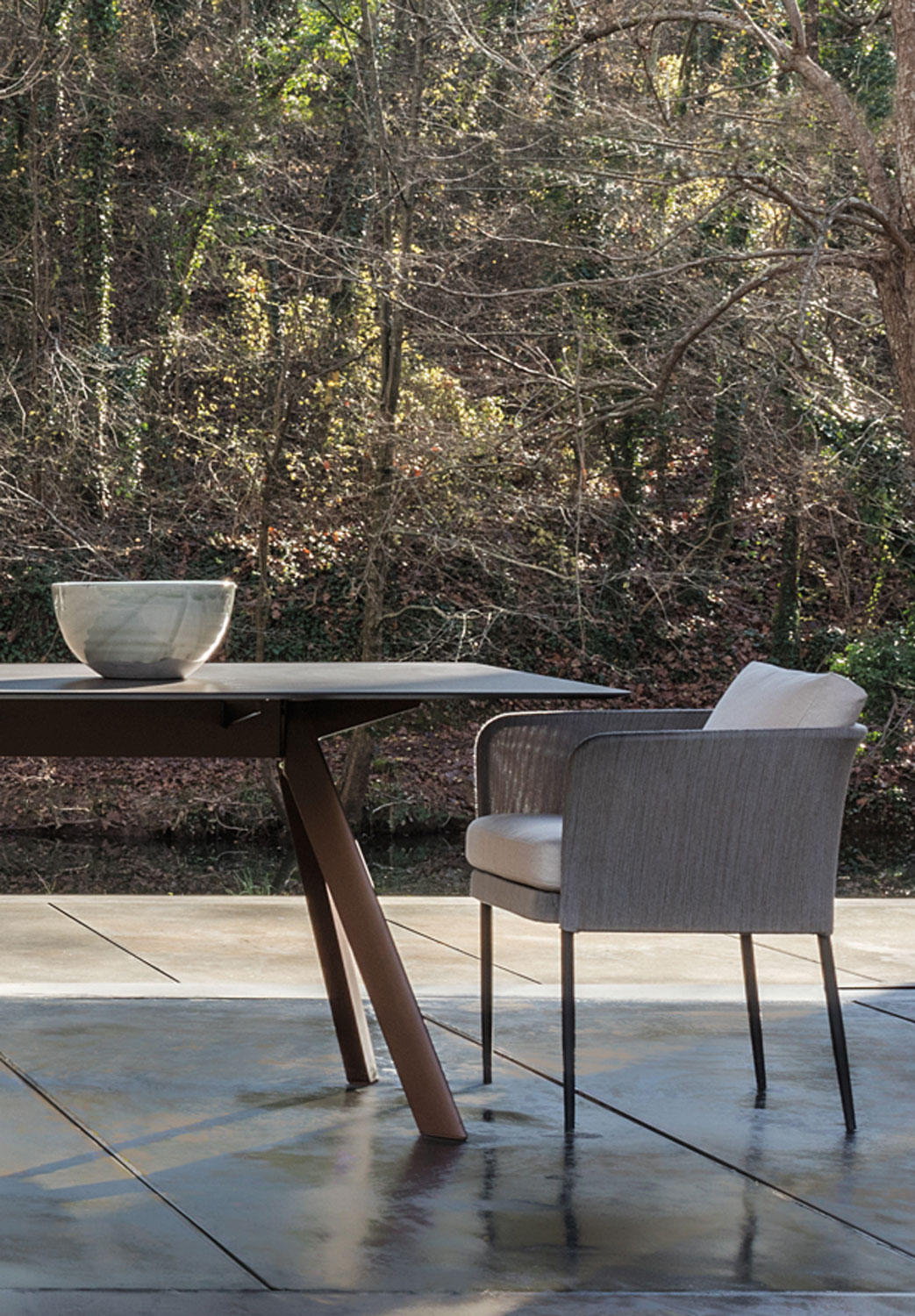 dining tables - atrivm outdoor rectangular dining table