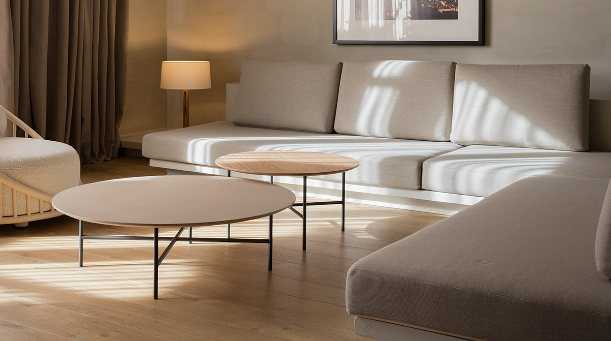 coffee tables - grada indoor round coffee table