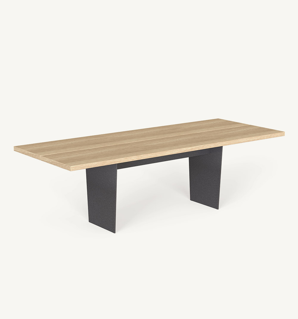 table rectangulaire slats