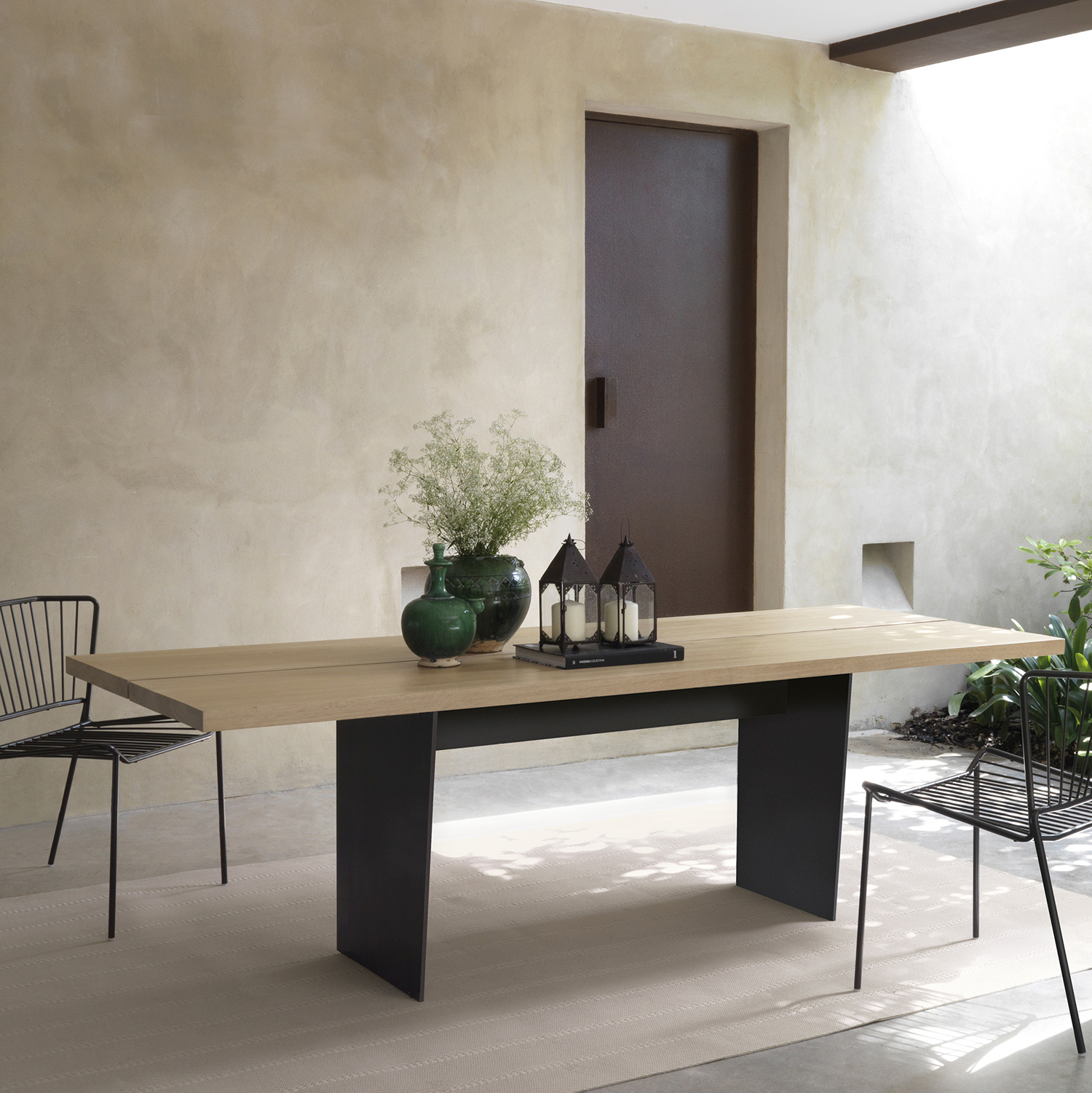 muebles de interior - mesas - mesa rectangular slats