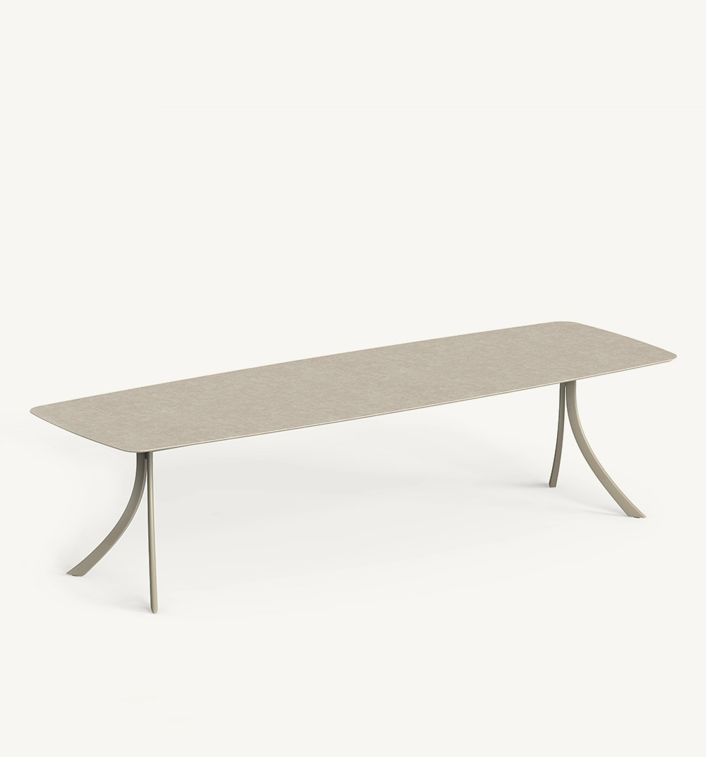 table rectangulaire falcata