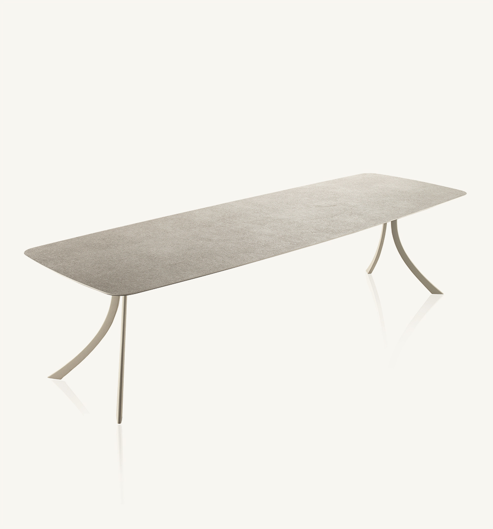 table rectangulaire falcata