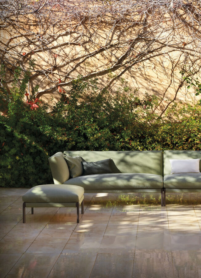 outdoor kollektion - hochwertige luxus-sofas für außenbereich und garten - linkes modul livit