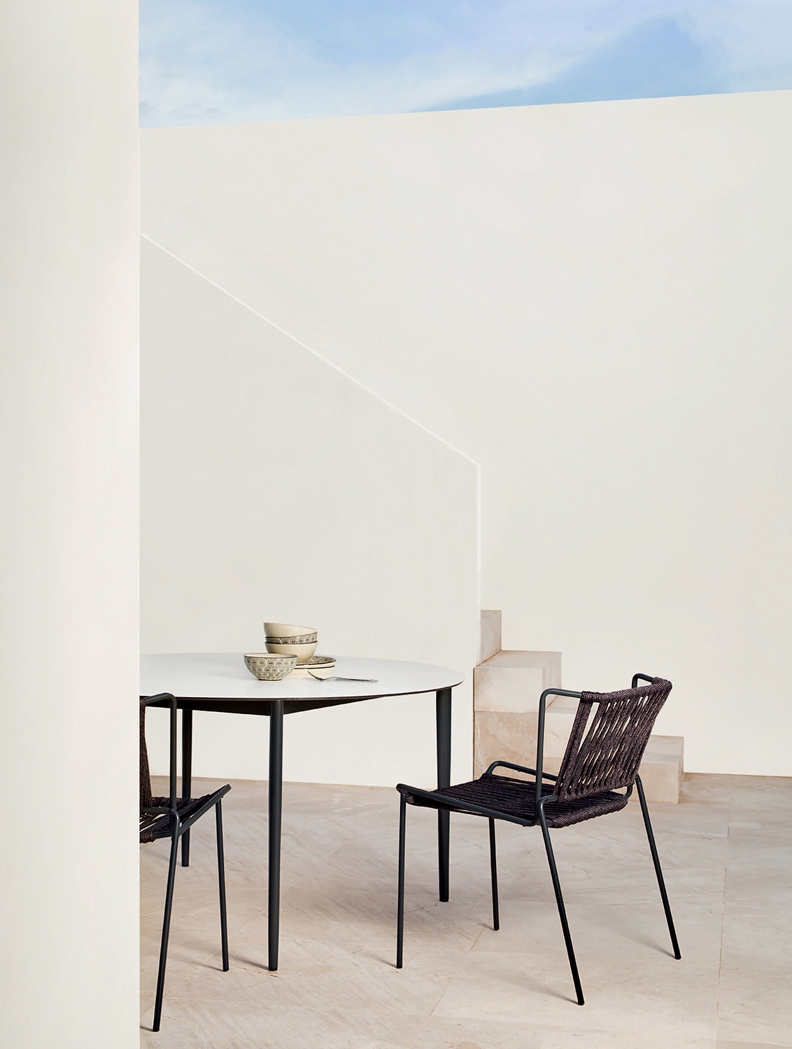 outdoor kollektion - stühle - stuhl mit polyesterseil out_line