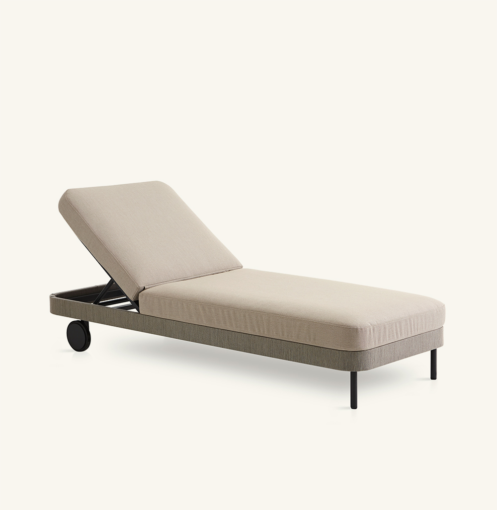 dump Thuisland Remmen Kabu chaise longue with wheels | Expormim