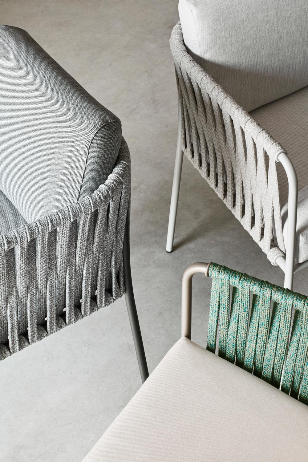outdoor kollektion - stühle - stuhl mit polyesterseil nido