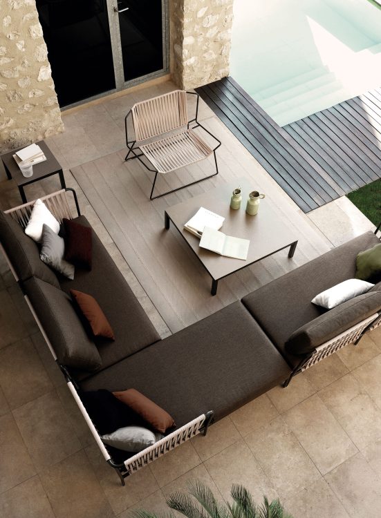  nido hand-woven left chaise longue module
