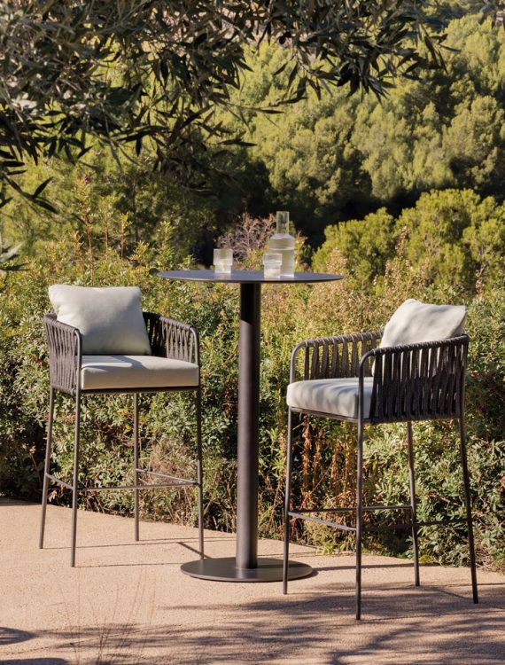 outdoor collection - outdoor collection - nido hand-woven barstool