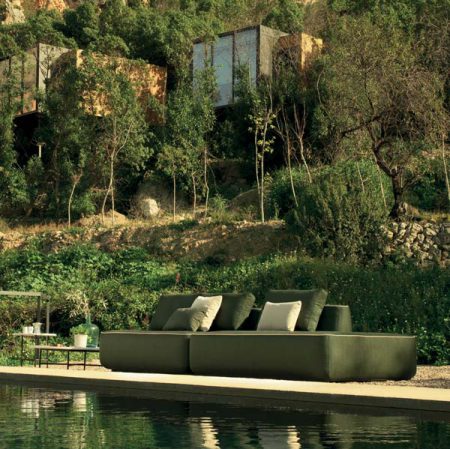 outdoor collection - high quality luxury outdoor and garden sofas - plump double central module