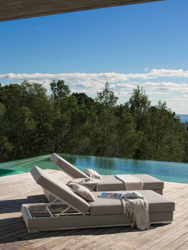 outdoor collection - outdoor collection - slim chaise longue