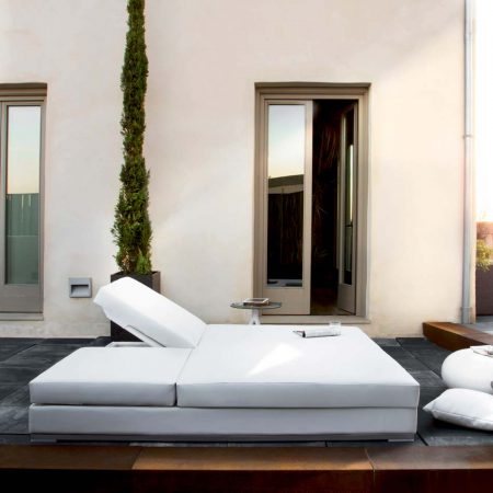 outdoor collection - high quality luxury outdoor and garden furniture - slim double chaise longue