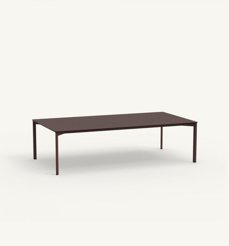 Bare rectangular coffee table