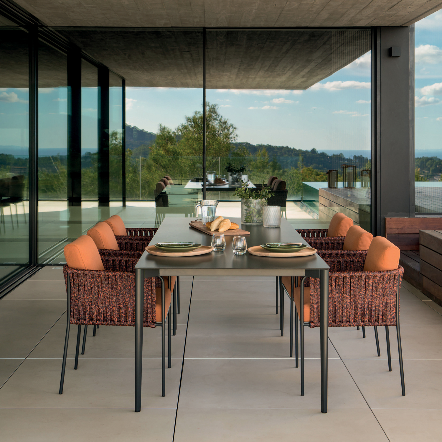 muebles de exterior - mesas - mesa rectangular nude muebles de exterior - mesas - mesa rectangular nude