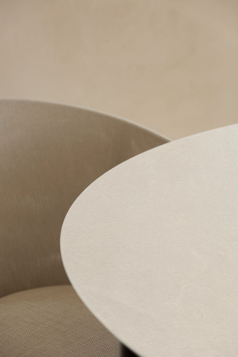 tisch - runder tisch nude