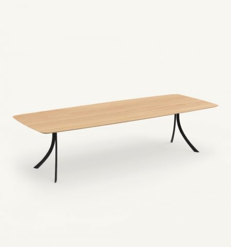 Falcata indoor rectangular dining table