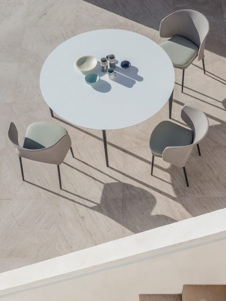 outdoor collection - outdoor design tables - nude round dining table