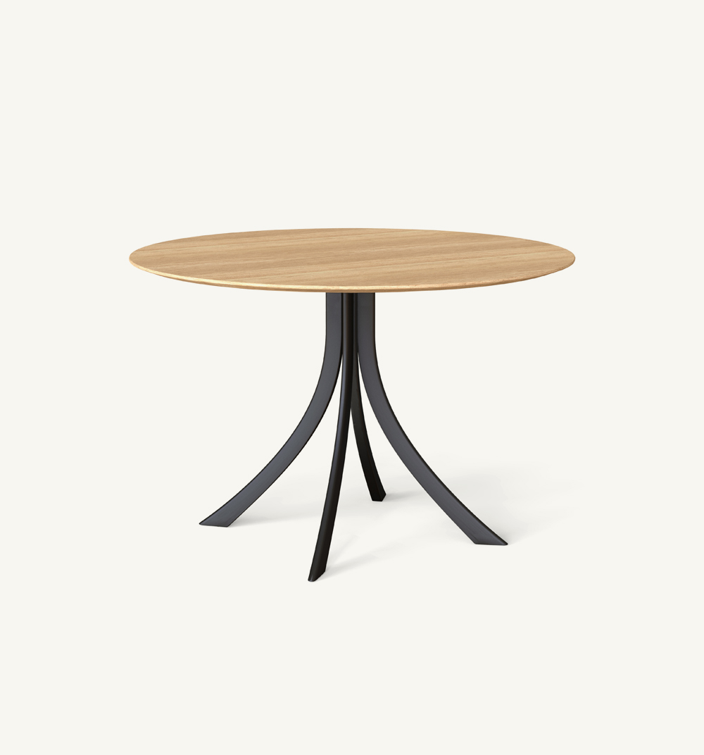 falcata indoor round dining table