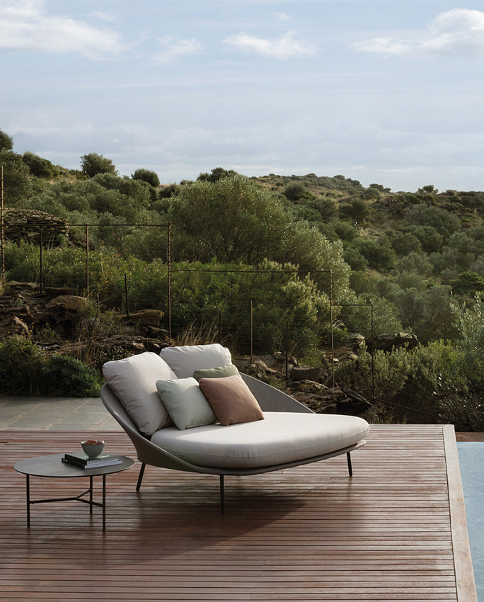 outdoor collection - chaise longues - twins double chaise longue