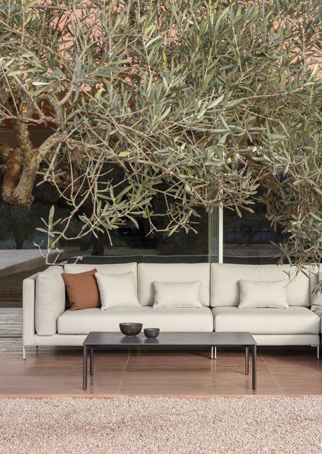 outdoor kollektion - hochwertige luxus-sofas für außenbereich und garten - linkes modul slim