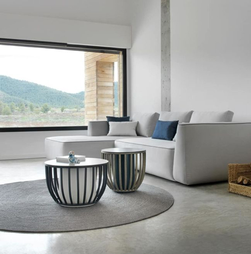 outdoor kollektion - hochwertige luxus-sofas für außenbereich und garten - linke sonnenliege plump