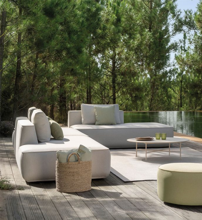 outdoor collection - high quality luxury outdoor and garden furniture - plump right island module