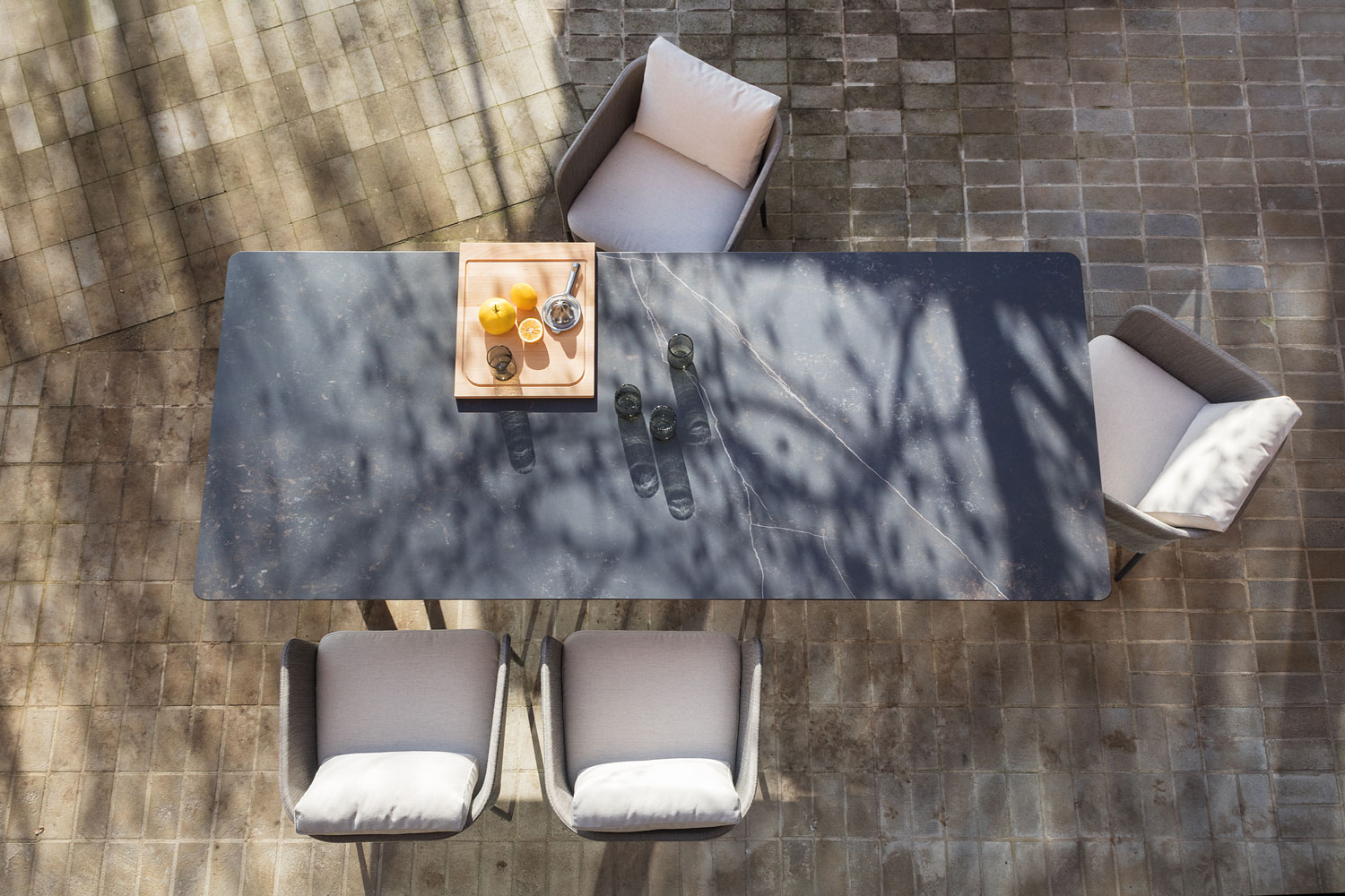 dining tables - atrivm outdoor rectangular dining table