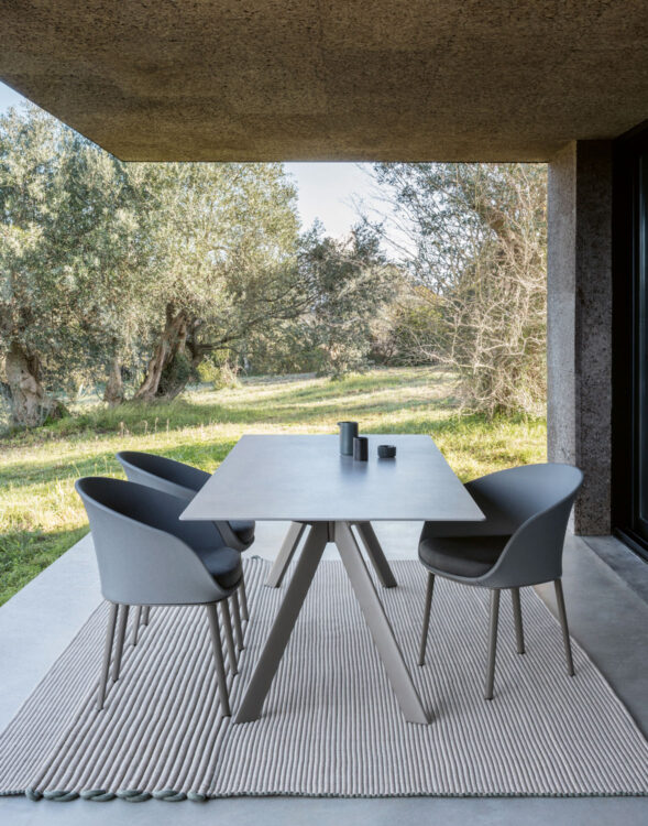 muebles de exterior - mesas - mesa rectangular atrivm outdoor