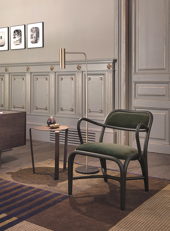 indoor collection - interior design furniture - fontal upholstered armchair