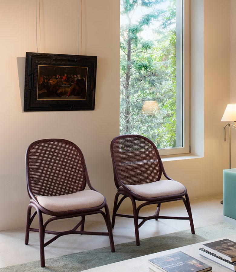 indoor collection - interior design furniture - frames upholstered lounge chair