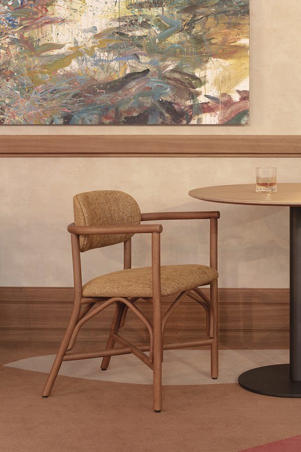 indoor collection - interior design furniture - altet upholstered dining armchair