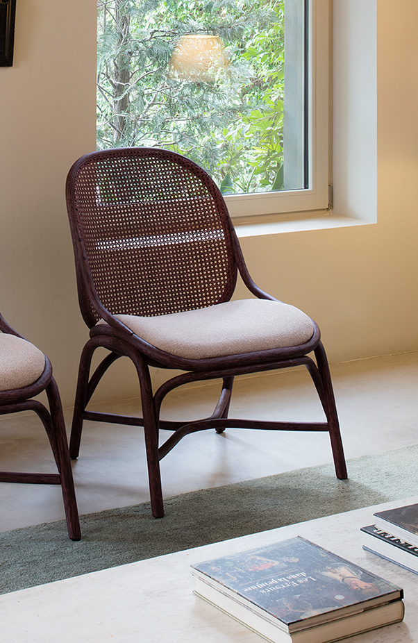 meuble d'intérieur - fauteuils - fauteuil à dossier bas tapissé frames