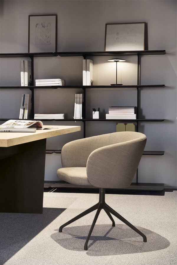 indoor collection - interior design furniture - huma upholstered swivel armchair