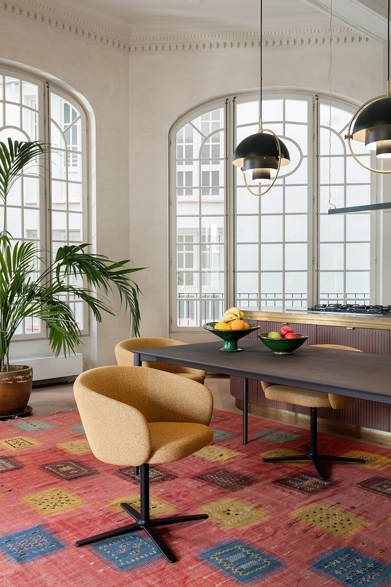 indoor kollektion - stühle - drehstuhl gepolstert huma