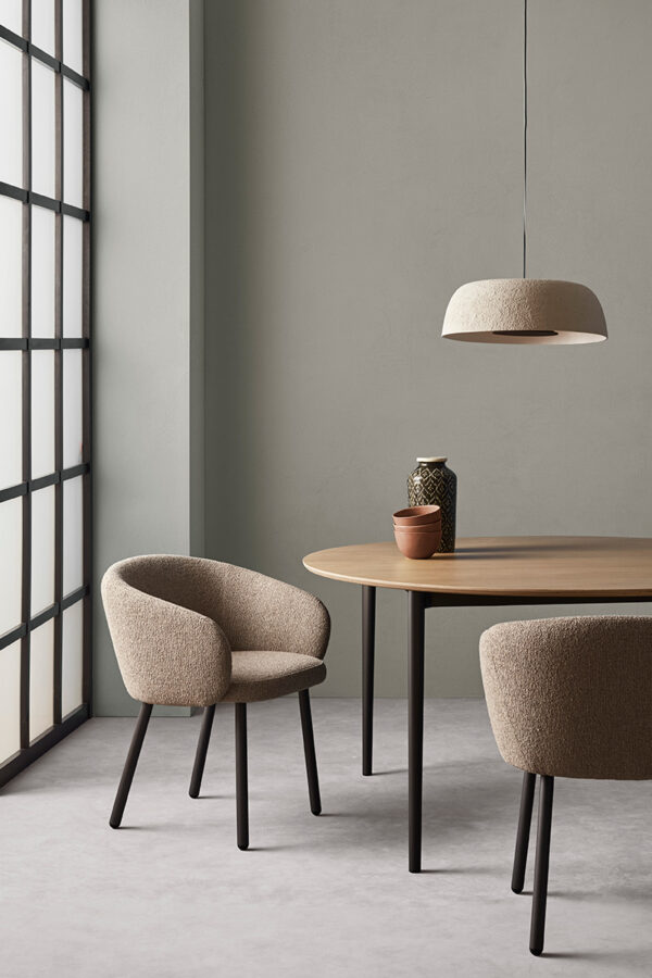 indoor collection - indoor design dinning tables - nude indoor round dining table