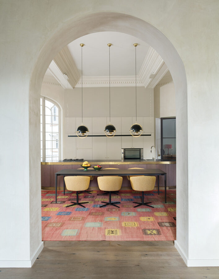 indoor collection - interior design furniture - nude indoor rectangular dining table