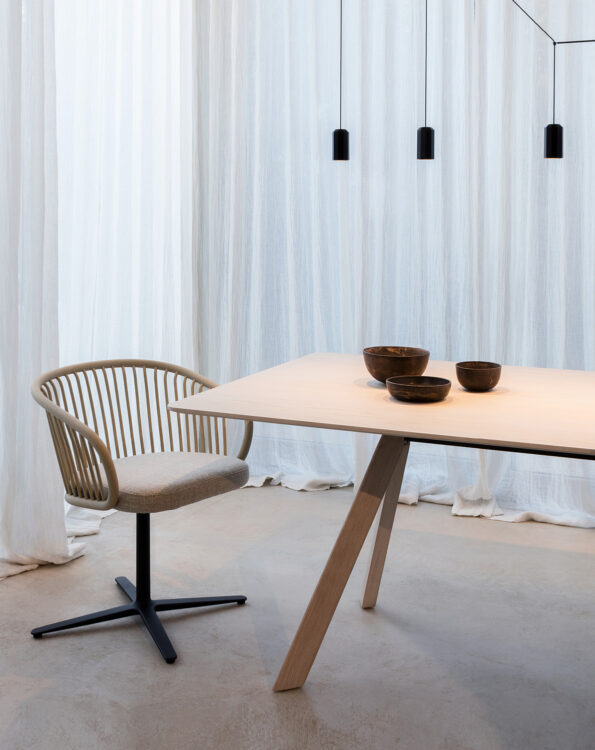 indoor collection - interior design furniture - atrivm indoor rectangular dining table