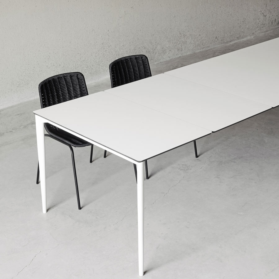 dining tables - nude rectangular expandable dining table