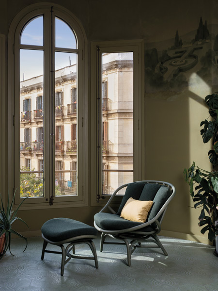 indoor kollektion - sessel - armadillo footstool