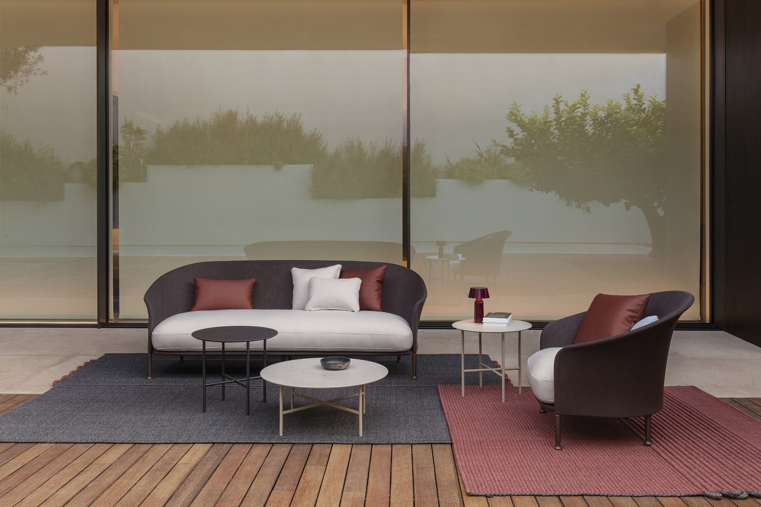 outdoor kollektion - sofas - sofa mit niedriger rückenlehene liz